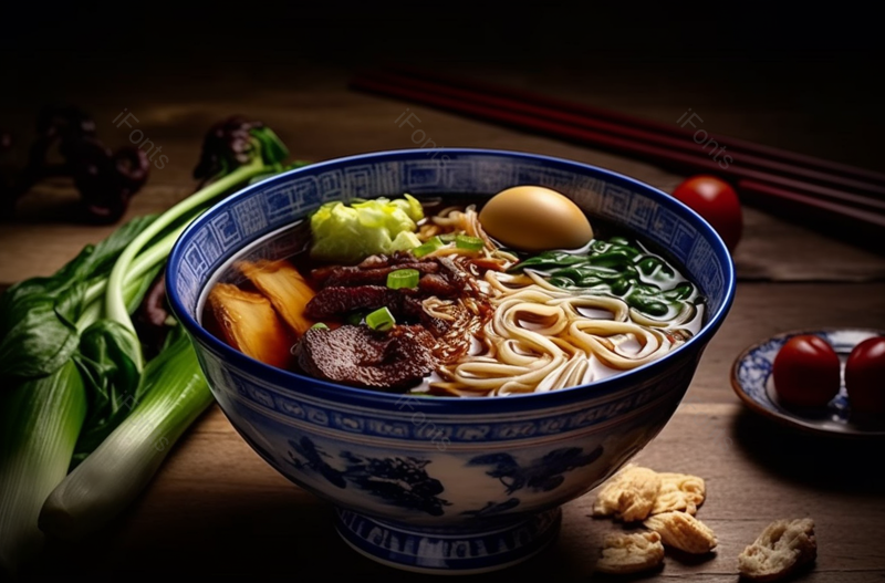 红烧牛肉面蔬菜蛋中国传统美食,高清,摄影图,摄影图片,图片大全,摄影图免费下载